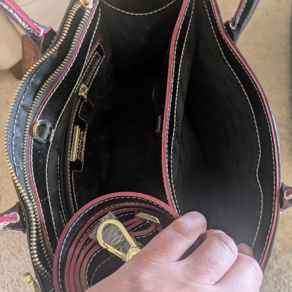 Arcadia Black Patent Leather With Python Sides. M… - image 6